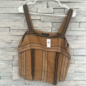 Banana Republic Square Neck Linen Tank Brand New with Tags Size Medium